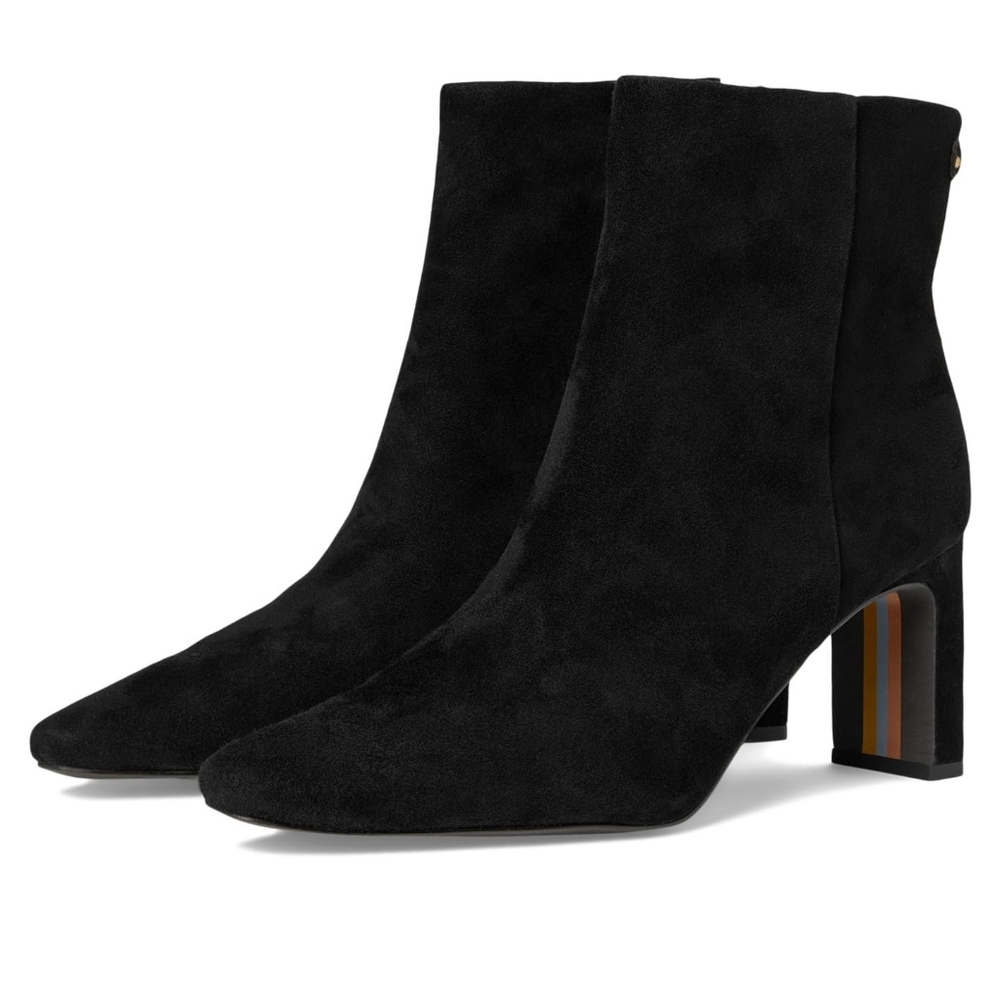 Sam Edelman Women's Saige Ankle Boot, Black Suede, 5